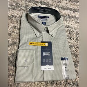 Preswick & Moore Men's Khaki Checkered Shirt NWT